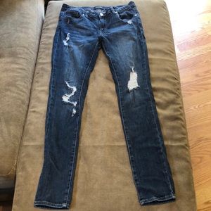 Bobbles and Lace Just USA Destroyed Skinny Jean